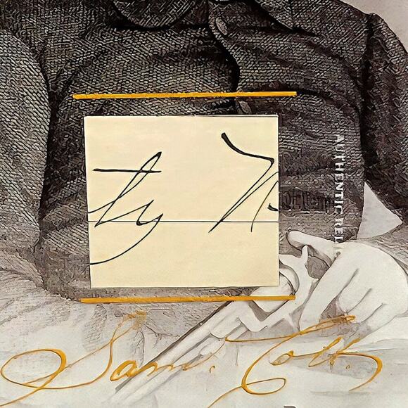 Authentic Samuel Colt Handwriting Relic Piece of History Colt Revolver Inventor - Picture 2 of 4